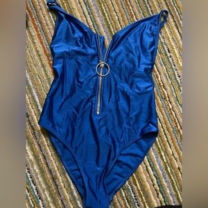 Royal blue one piece Swimsuit
